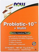 Fragrances, Perfumes, Cosmetics Probiotic-10 + Inulin - Now Foods Probiotic-10 + Inulin