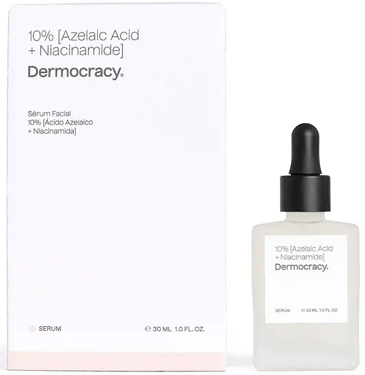 10% Azelaic Acid + Niacinamide Face Serum - Dermocracy 10% Azelaic Acid + Niacinamide Facial Serum — photo N1