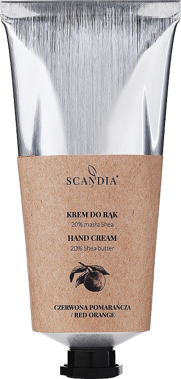 Hand Cream "Orange" - Scandia Cosmetics Hand Cream 20% Shea Orange — photo N1