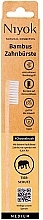 Bamboo Toothbrush 'Animal Protection' - Niyok Adult Toothbrush Choosebrush — photo N1