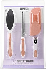 マニキュアセット、ライトオレンジ - Titania Softtouch Manicure & Pedicure Set — photo N1