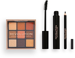 Set, 3 products - Makeup Revolution Into The Bronze Eye Set Gift Set — photo N3