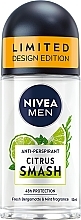 Roll-On Deodorant Antiperspirant for Men - Nivea Men Citrus Smash Antiperspirant — photo N1