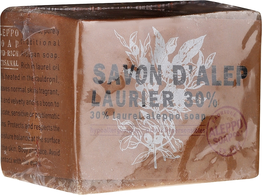 Aleppo Soap with Bay Leaf Oil 12% - Tade Aleppo Laurel Soap 30% — photo N1