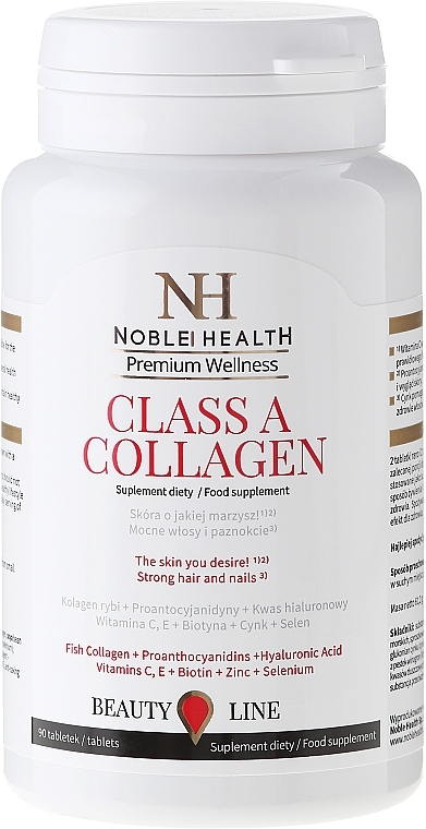 Hair, Skin & Nail Care Complex - Noble Health Premium Wellnes Classa Collagen — photo N2