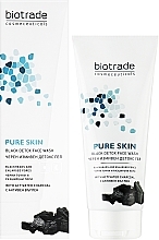Detox Gel with Charcoal & Lactic Acid - Biotrade Pure Skin Black Detox Face Wash — photo N2