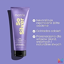 Light Hair Color Preserving Mask - Matrix Total Results Color Obsessed So Silver Triple Power Mask — photo N5