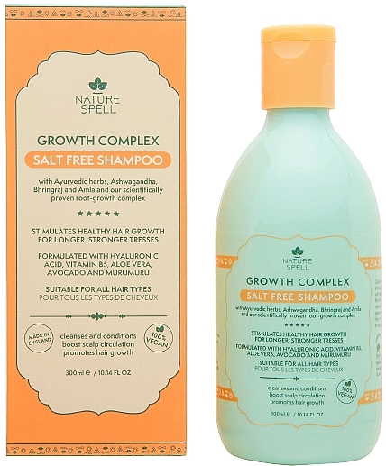 Hair Growth Shampoo - Nature Spell Growth Salt Free Shampoo — photo N1