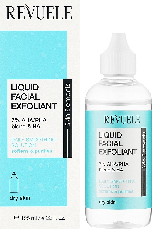 Liquid Facial Exfoliant - Revuele Liquid Facial Exfoliant 7% Aha/Pha Blend & Ha — photo N2