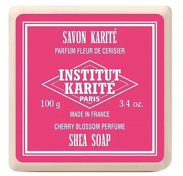 Set - Institut Karite Shea Soap Trio Rose, Lavender and Cherry Blossom (soap/100g + soap/100g + soap/100g) — photo N4