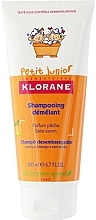 Fragrances, Perfumes, Cosmetics Hair Shampoo - Klorane Petit Junior Detangling Shampoo Peach