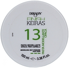 Fragrances, Perfumes, Cosmetics Modeling Matte Hair Paste - Dikson Finish Keiras Pasta Modellante Opaca 13