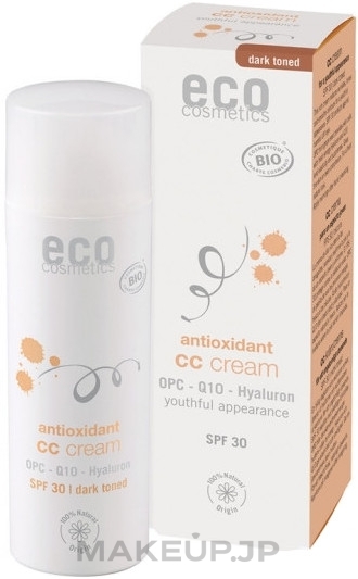 Facial CC Cream - Eco Cosmetics Tinted CC Cream SPF30 — photo Dark