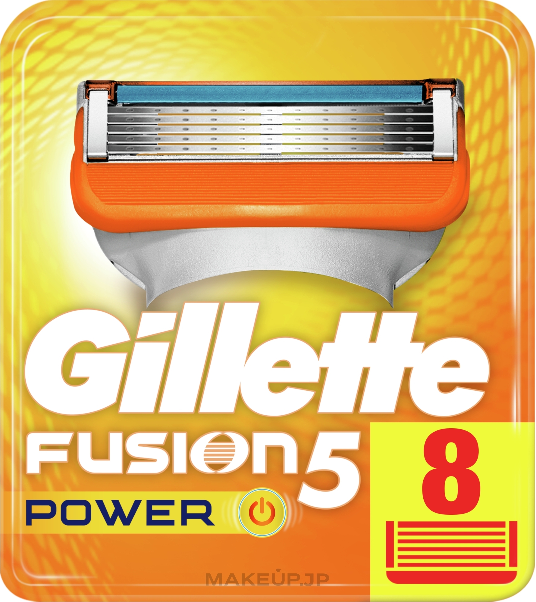 Shaving Razor Refills, 8 pcs. - Gillette Fusion Power — photo 8 szt.