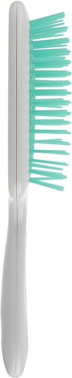 Hair Brush, white with turquoise teeth - Kodi Professional Soft Touch Hairbrush — photo N3