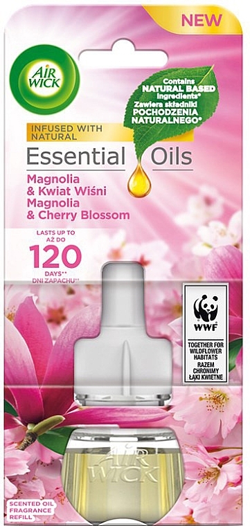 Magnolia and Cherry Blossom Air Freshener Refill - Air Wick Essential Oils Electric Magnolia And Cherry Blossom — photo N1