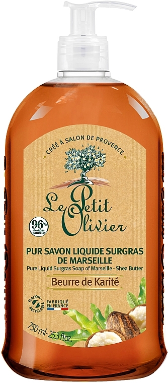 Liquid Soap with Shea Butter - Le Petit Olivier Pure Liquid Soap Shea Butter — photo N2