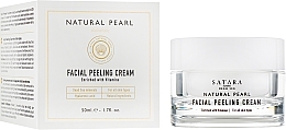 Fragrances, Perfumes, Cosmetics Face Peeling Cream with Dead Sea Minerals - Satara Natural Pearl Facial Peeling Cream