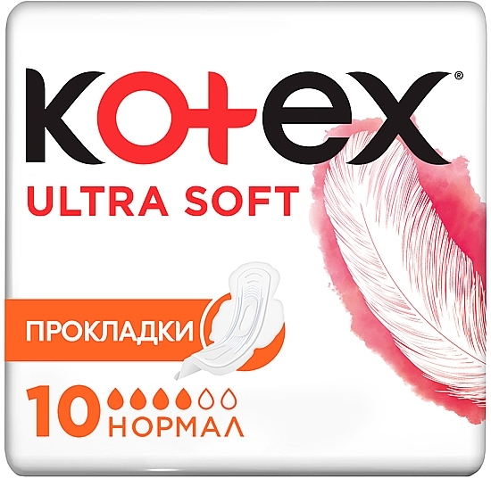 Sanitary Pads, 10 pcs - Kotex Ultra Dry&Soft Normal — photo N2