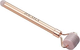 Rose Quartz Microneedle Face Roller - Zoe Ayla Rose Quartz Derma Roller — photo N3