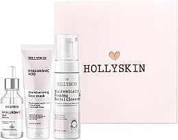 Set - Hollyskin Hyaluronic Acid Intensive Care (mask/100ml + foam/150ml + ser/50ml) — photo N2