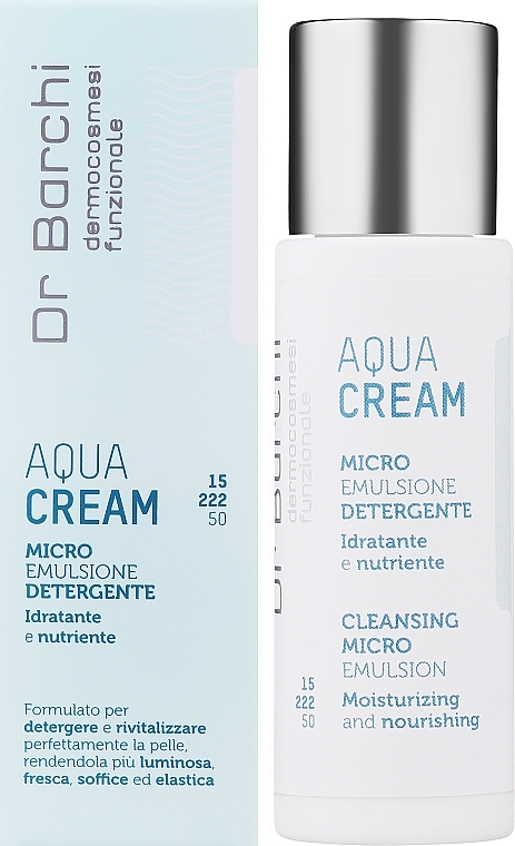 Face, Neck & Decollete Cleansing Microemulsion - Dr Barchi Aqua Cream Cleansing Microemulsion — photo N2