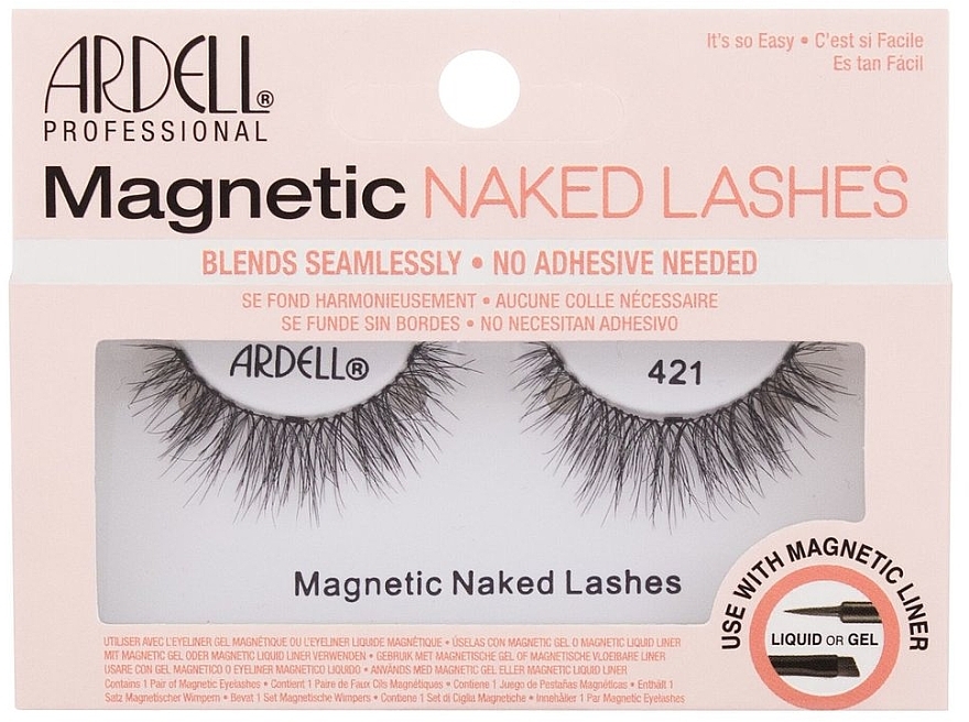 False Lashes - Ardell Magnetic Naked Lashes 421 Black — photo N1