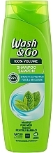 Fragrances, Perfumes, Cosmetics Menthol Shampoo - Wash&Go 100% Volume Menthol Shampoo