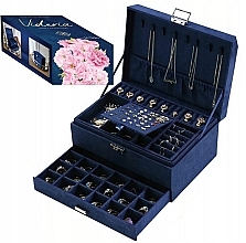 Fragrances, Perfumes, Cosmetics Jewellery Box, blue - Ecarla