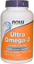 Gelatin Capsules "Ultra Omega-3" - Now Foods Ultra Omega-3 3500 EPA/250 DHA — photo N2