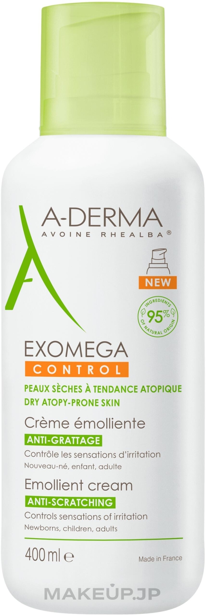 Emollient Body Cream - A-Derma Exomega Control Emollient Cream Anti-Scratching — photo 400 ml