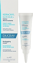 Cleansing Anti-Blackhead Cream - Ducray Keracnyl Glycolic + Unclogging Cream — photo N2