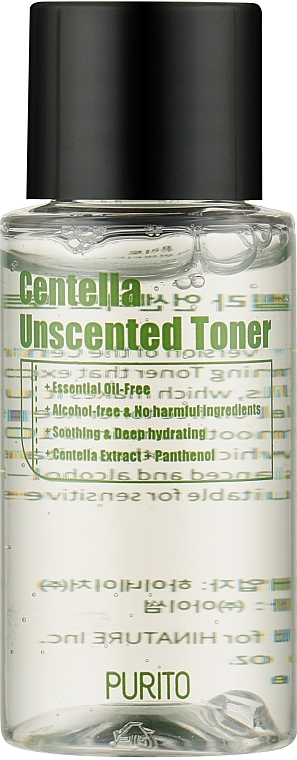 Centella Toner for Hypersensitive Skin - Purito Centella Unscented Toner (mini size) — photo N3
