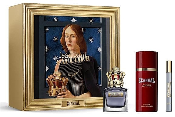 Jean Paul Gaultier Scandal Pour Homme - Set (edt/50ml+deo/150ml+edt/10ml) — photo N1