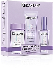 Hair Care Set - Kerastase Blond Absolu Discovery Set Holiday (shm/80ml + cond/75ml + oil/50ml) — photo N1