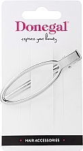 Fragrances, Perfumes, Cosmetics Hair Clip, FA-5626, oval silver - Donegal