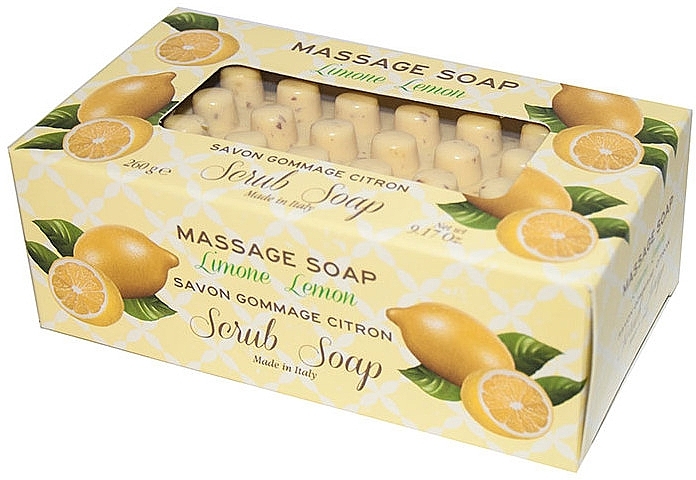 Lemon Massage Scrub Soap - Gori 1919 Massage Scrub Soap Lemon — photo N1