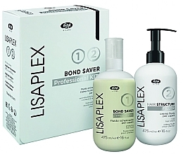 Fragrances, Perfumes, Cosmetics Set - Lisap Lisaplex Bond Saver Kit (h/fluid/475ml + h/filler/475ml)