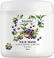 Fragrances, Perfumes, Cosmetics Black Currant & Nettle Mask for Weak Hair - Botanioteka Mask For Weak Hair