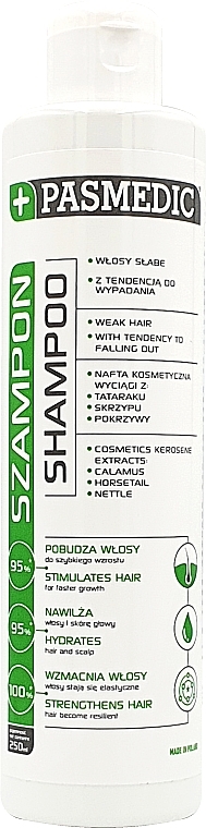 Anti Hair Loss Shampoo for Weak Hair - Pasmedic Shampoo — photo N1