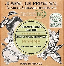 Apple Solid Shampoo - Jeanne en Provence BIO Apple Solid Shampoo — photo N1