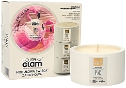 Fragrances, Perfumes, Cosmetics Scented Candle - House of Glam Sweet Joyful Pink Candle