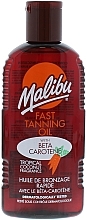 Fragrances, Perfumes, Cosmetics Fast Tanning Oil - Malibu Fast Tanning Oil with Carotene