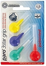 Fragrances, Perfumes, Cosmetics Interdental Brush Set, 4 sizes - Paro Swiss 3Star Grip