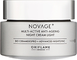 Lightweight Multi-Active Night Face Cream - Oriflame Novage+ Multi-Active Anti-Ageing Night Cream Light — photo N1