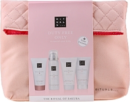 Fragrances, Perfumes, Cosmetics Set - The Ritual of Sakura Renewing Treat (b/cr/70ml + sh/g/50ml + shampoo/70ml + b/scrub/70ml + bag)