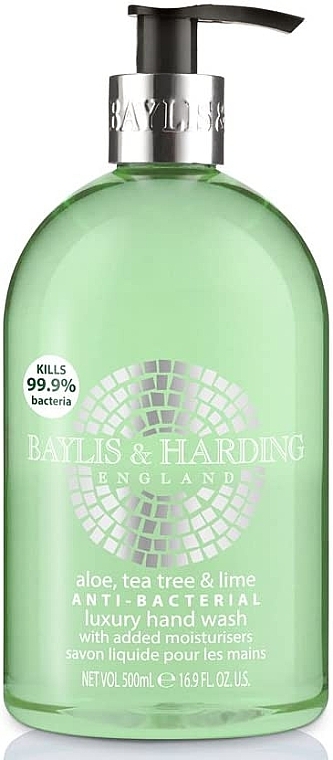 Hand Liquid Soap - Baylis & Harding Aloe, Tea Tree and Lime Hand Wash — photo N1