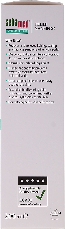 Very Dry Hair Shampoo - Sebamed Extreme Dry Skin Relief Shampoo 5% Urea — photo N3