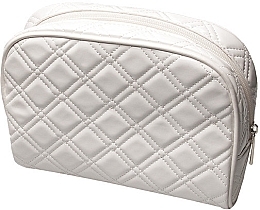 Fragrances, Perfumes, Cosmetics Makeup Bag 22x8x14 cm, white glossy - Titania Cosmetic Bag White