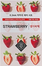 Fragrances, Perfumes, Cosmetics Ultra Thin Strawberry Face Mask - Etude House Therapy Air Mask Strawberry